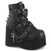 DemoniaCult - KERA68 Platform Boots - Black Product image